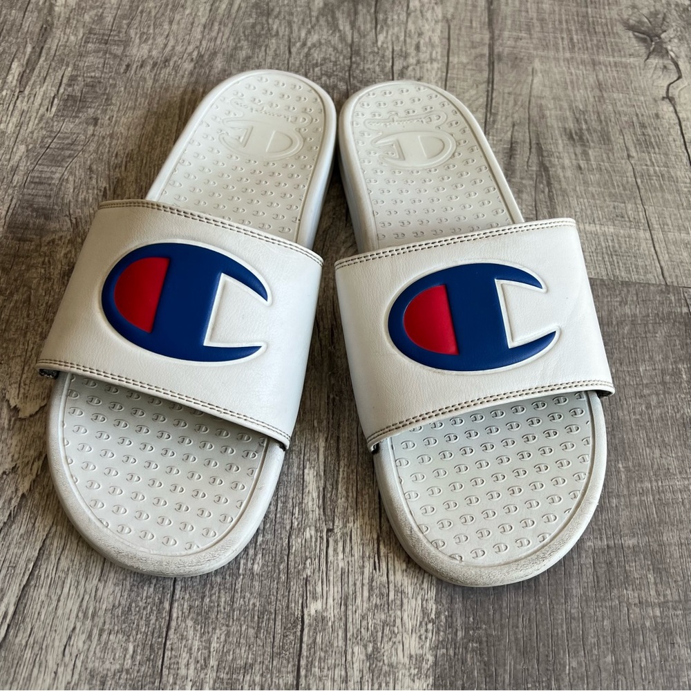Champion Slides White Size 12